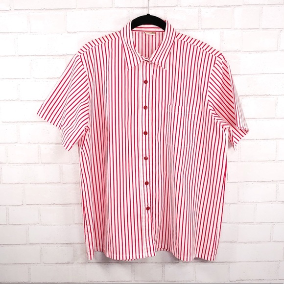 Boca Bay Red & White Stripe Short Sleeve Shirt. - Picture 2 of 8
